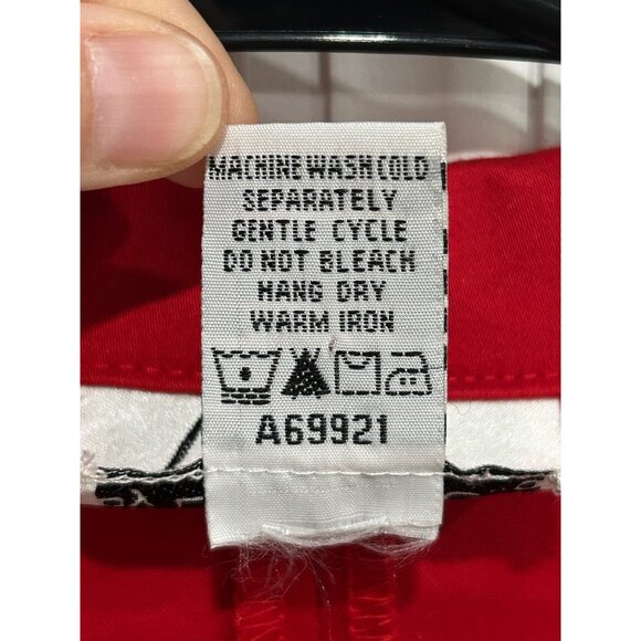 Linea By Louis Dell'Olio Button Front Utility Blazer Jacket Red Sz XL Workwear - Picture 7 of 9